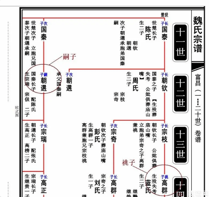 族谱专有名词嗣子祧子继子养子有什么区别你知道他们的意思吗