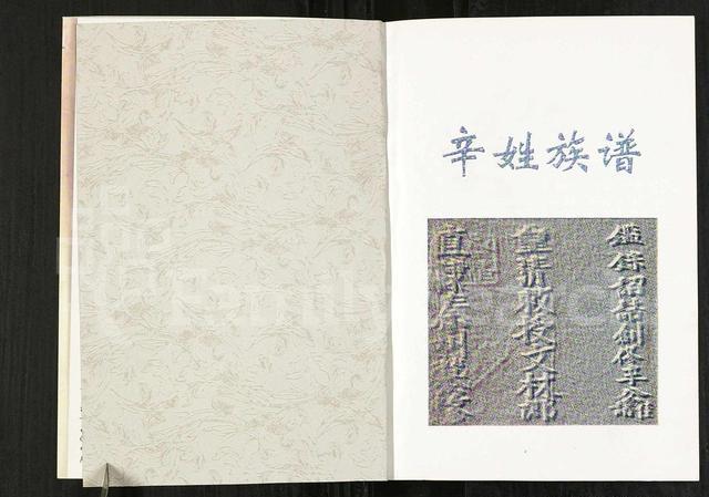 天水辛氏族谱被发现