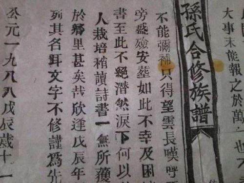 族谱知识