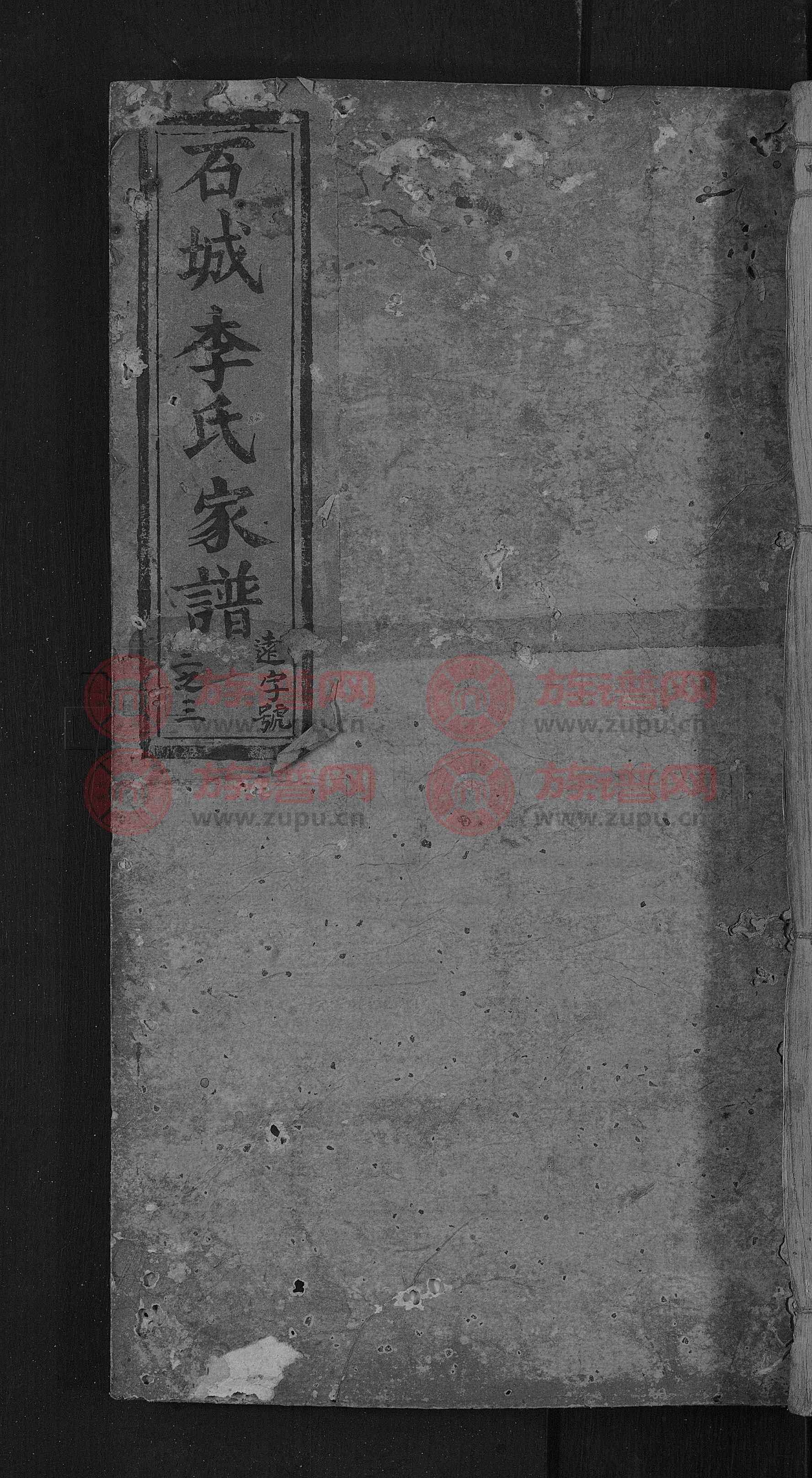 陇西堂石城李氏五修族谱 [3卷]第3本 - 李氏堂号字辈