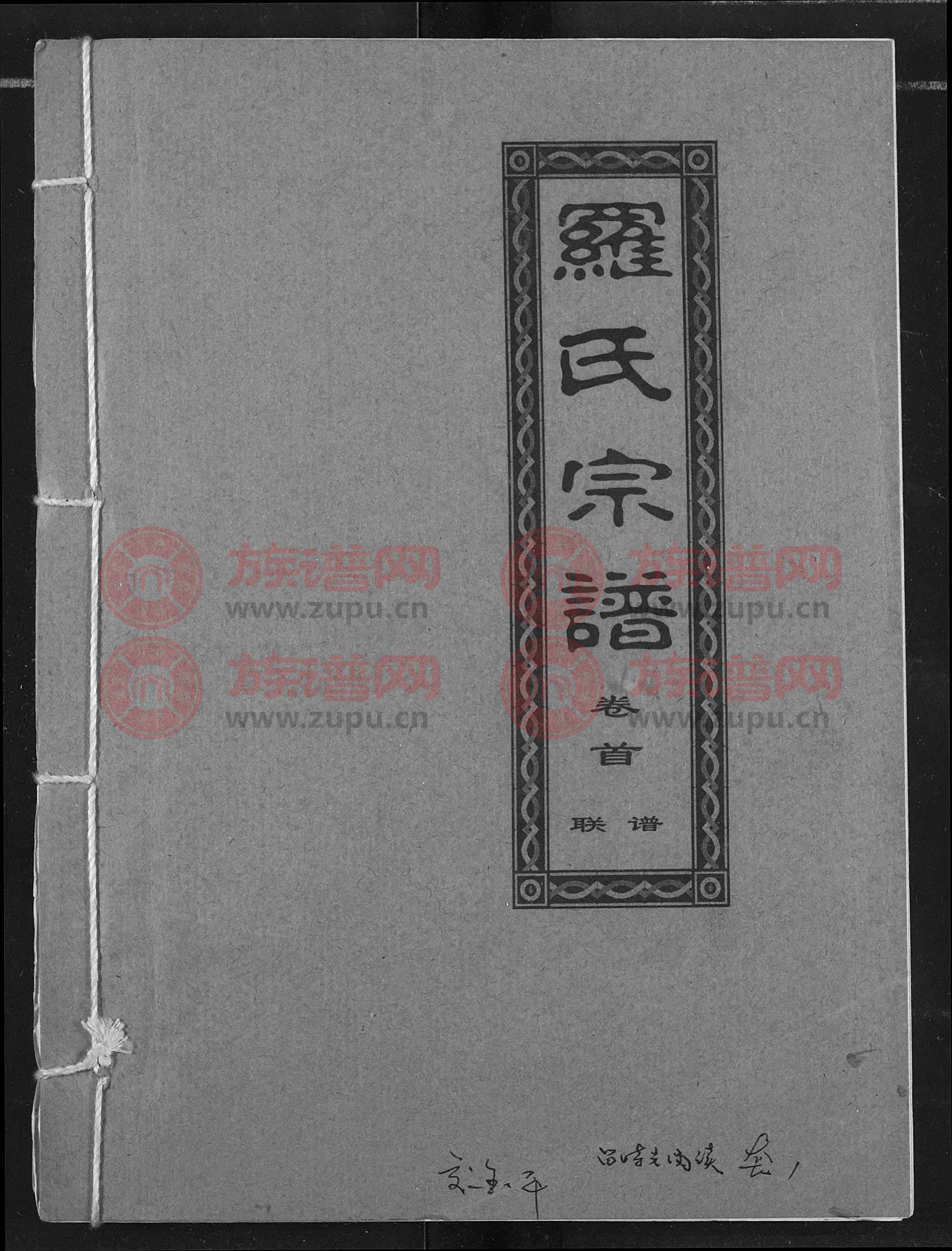 罗氏宗谱第1本