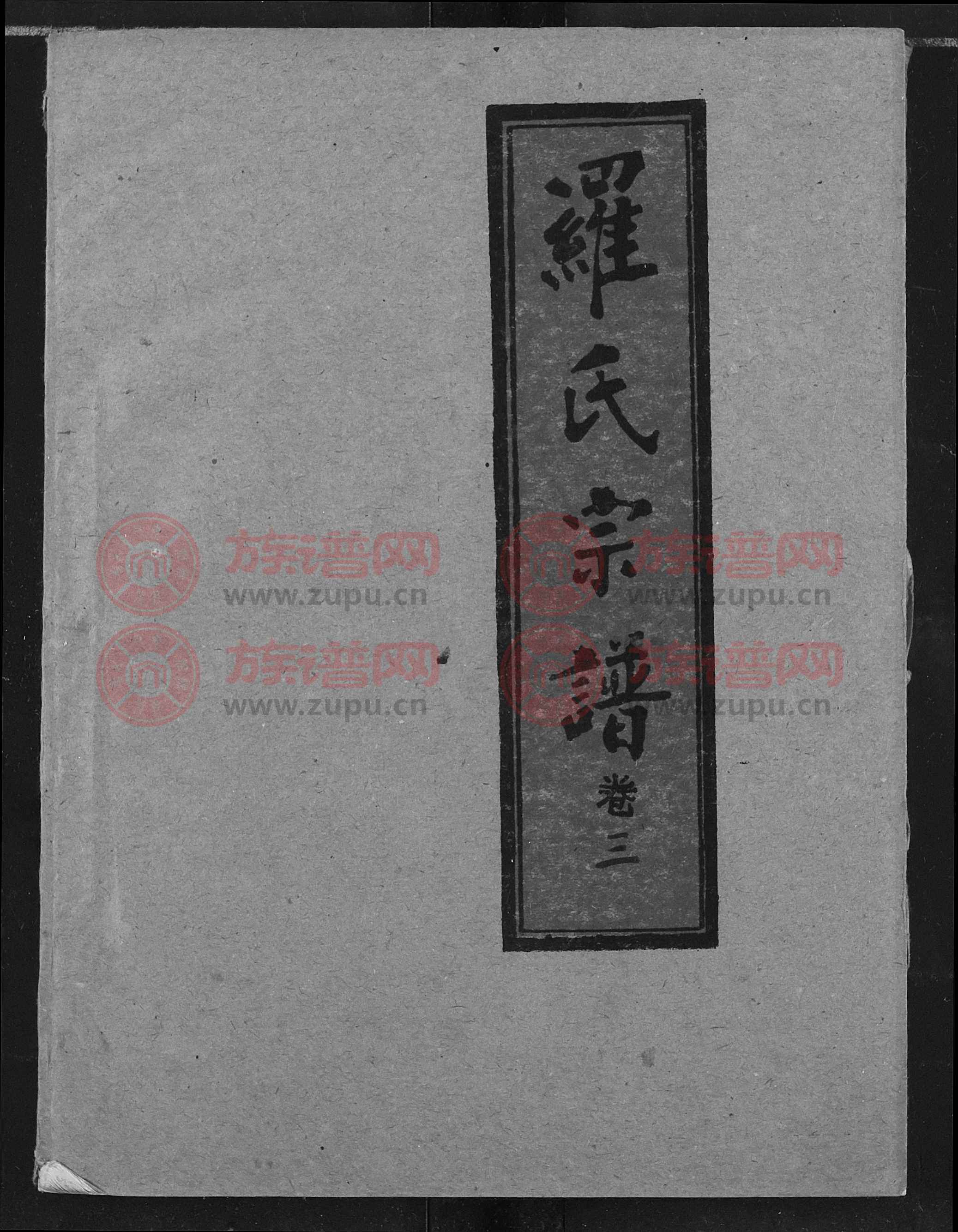 罗氏宗谱第4本
