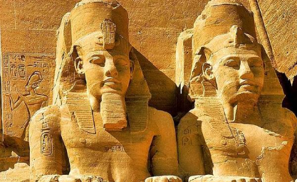 古埃及法老的雕像为什么会跟国人如此之像的 两者间有什么联系吗-族谱
