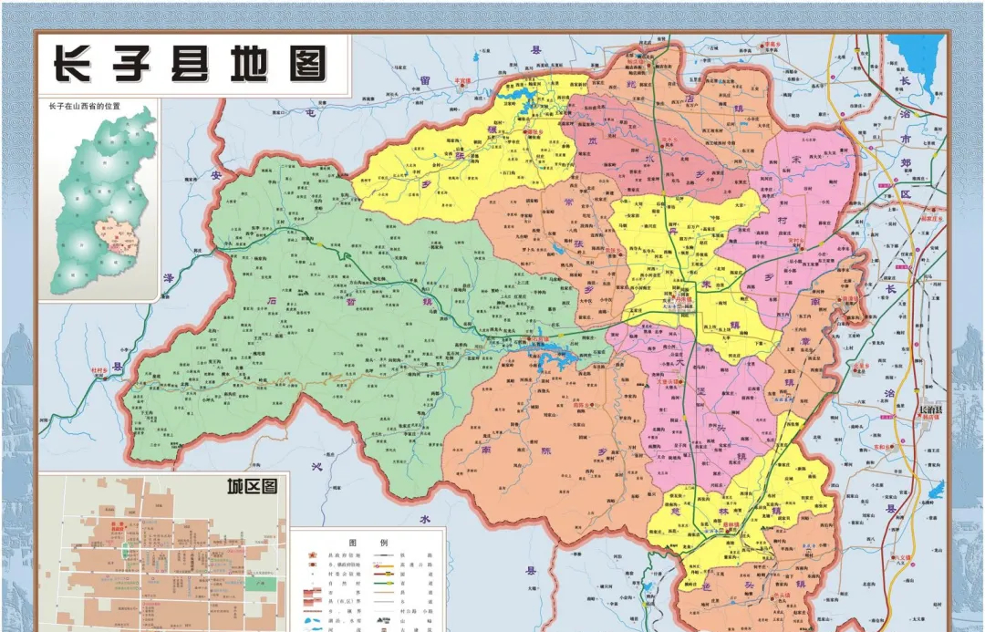长子县各村的地图图片