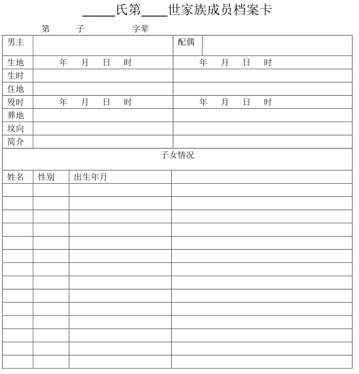 正确的族谱和家谱的制作方式是什么样的？