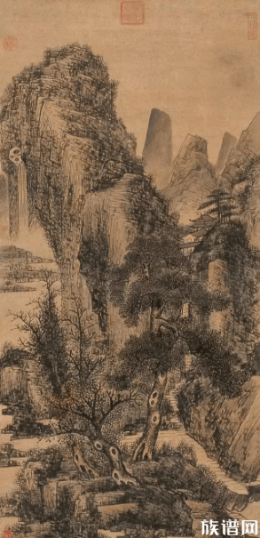 五代后梁有名的山水画家荆浩，他的作品有哪些？