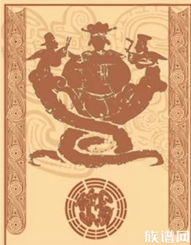 华胥,伏羲,女娲三圣图华胥又称华胥氏,出生于华胥国.