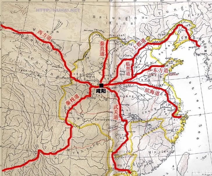 秦朝的驰道使用了多久?驰道的修建有何目的?