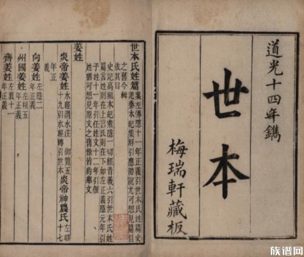 九个不同的家谱名称,它们都存在哪些区别?