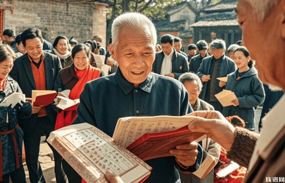 家谱颁发,家谱供奉,家谱摆放
