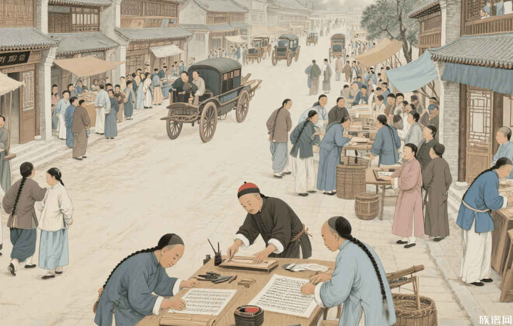 族谱,名人题词,家族声望