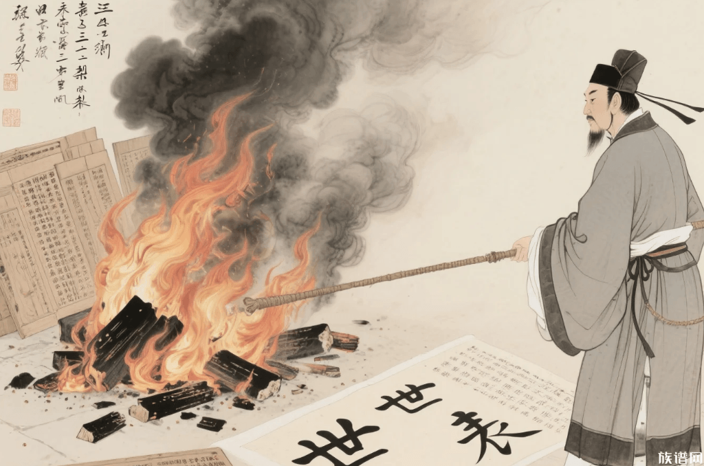 清代谱禁政策：禁止民间族谱使用"世表""传赞"等帝王专属术语