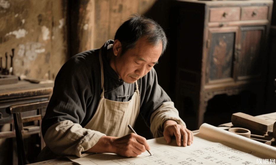 家族族谱中的“世系图”如何绘制?