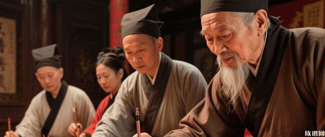 族谱点谱,朱砂鸡血,族谱仪式