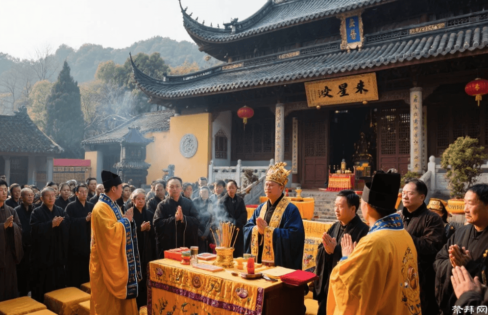 杭州玉皇山福星观:举行祈福消灾、度亡解厄法会