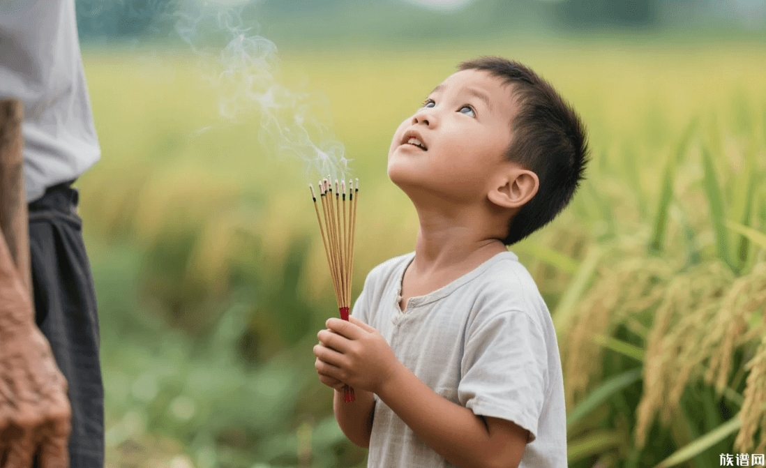 福建莆田地区在田头祭水神，祈求农作物平安