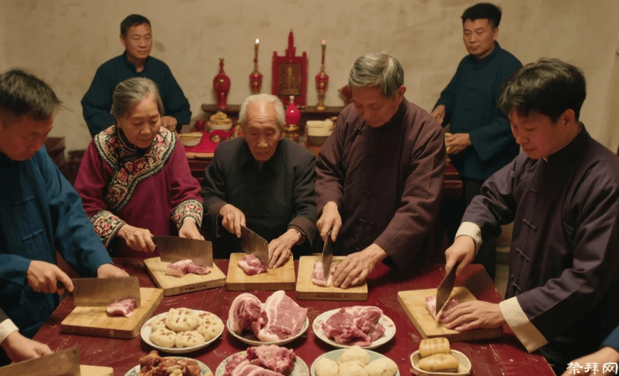 粤西茂名市电白邓氏大宗祠周年庆典祭祖