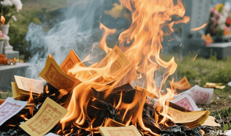 清明扫墓供品怎么摆、烧纸需画圈?