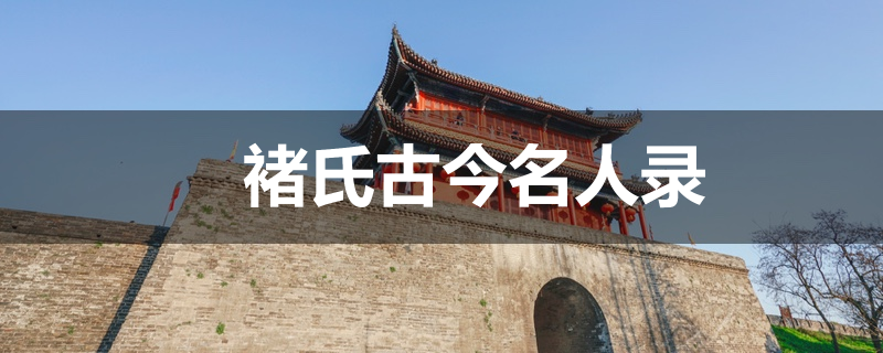 褚氏古今名人录 - 族谱网