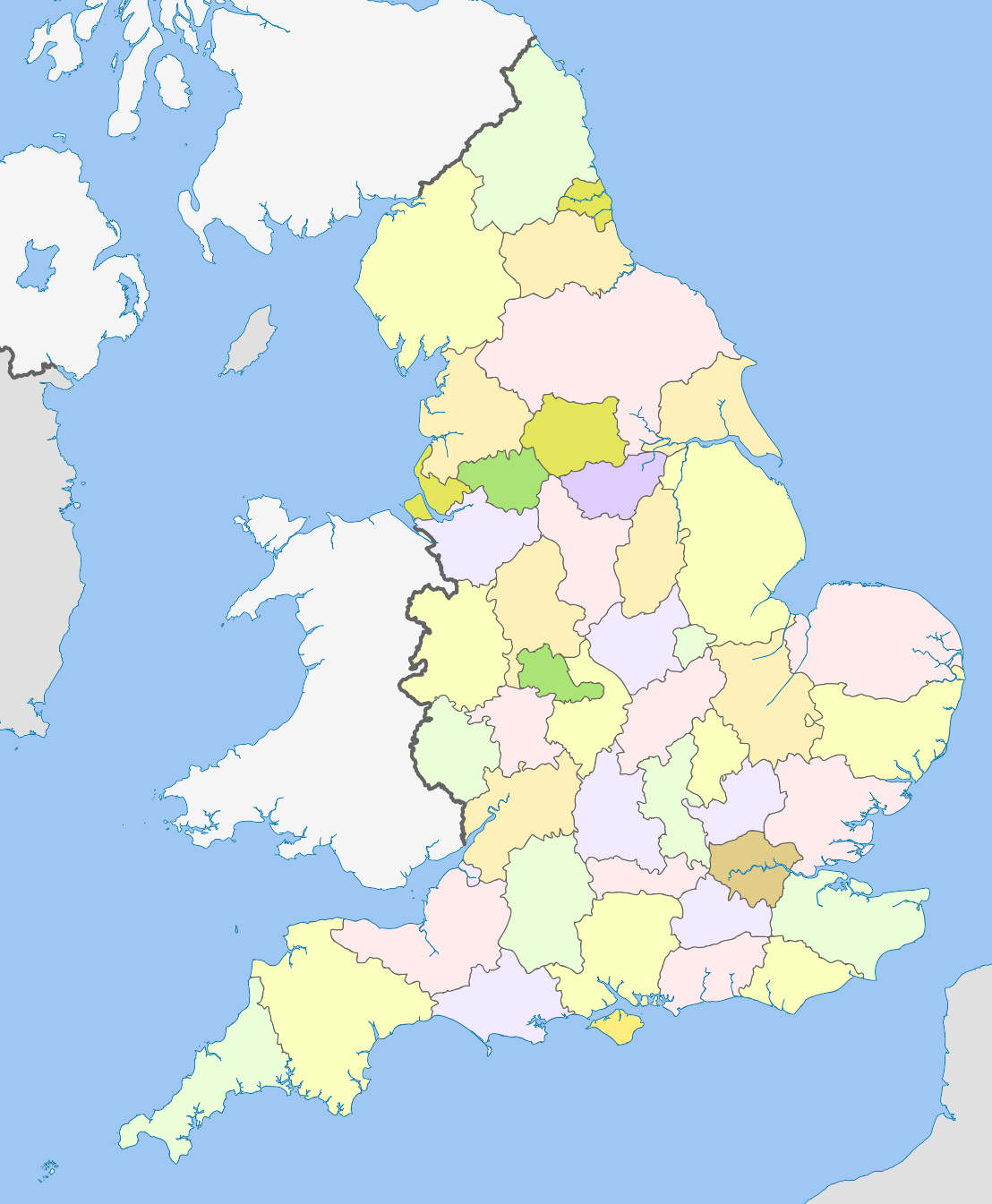 英格兰郡地图图片