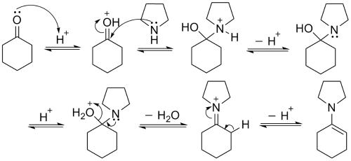 烯胺通常用至少具有一个α