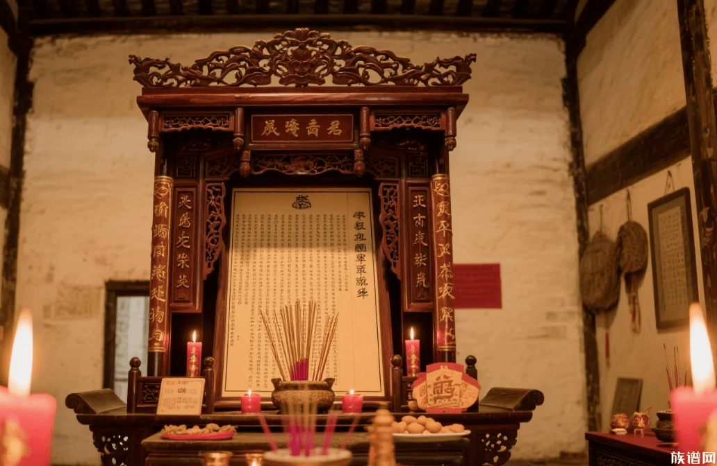 祠堂,族谱,神龛