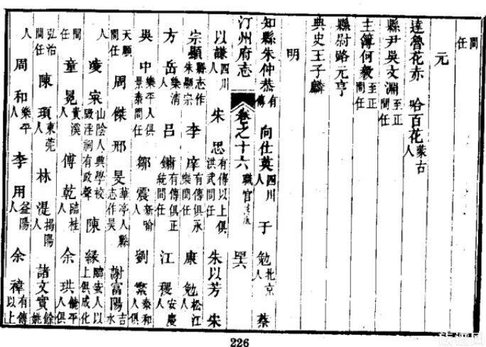 元代路氏历史名人录