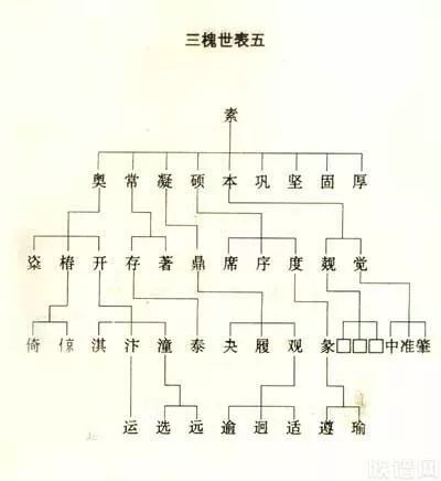 王氏三槐堂族譜世系圖