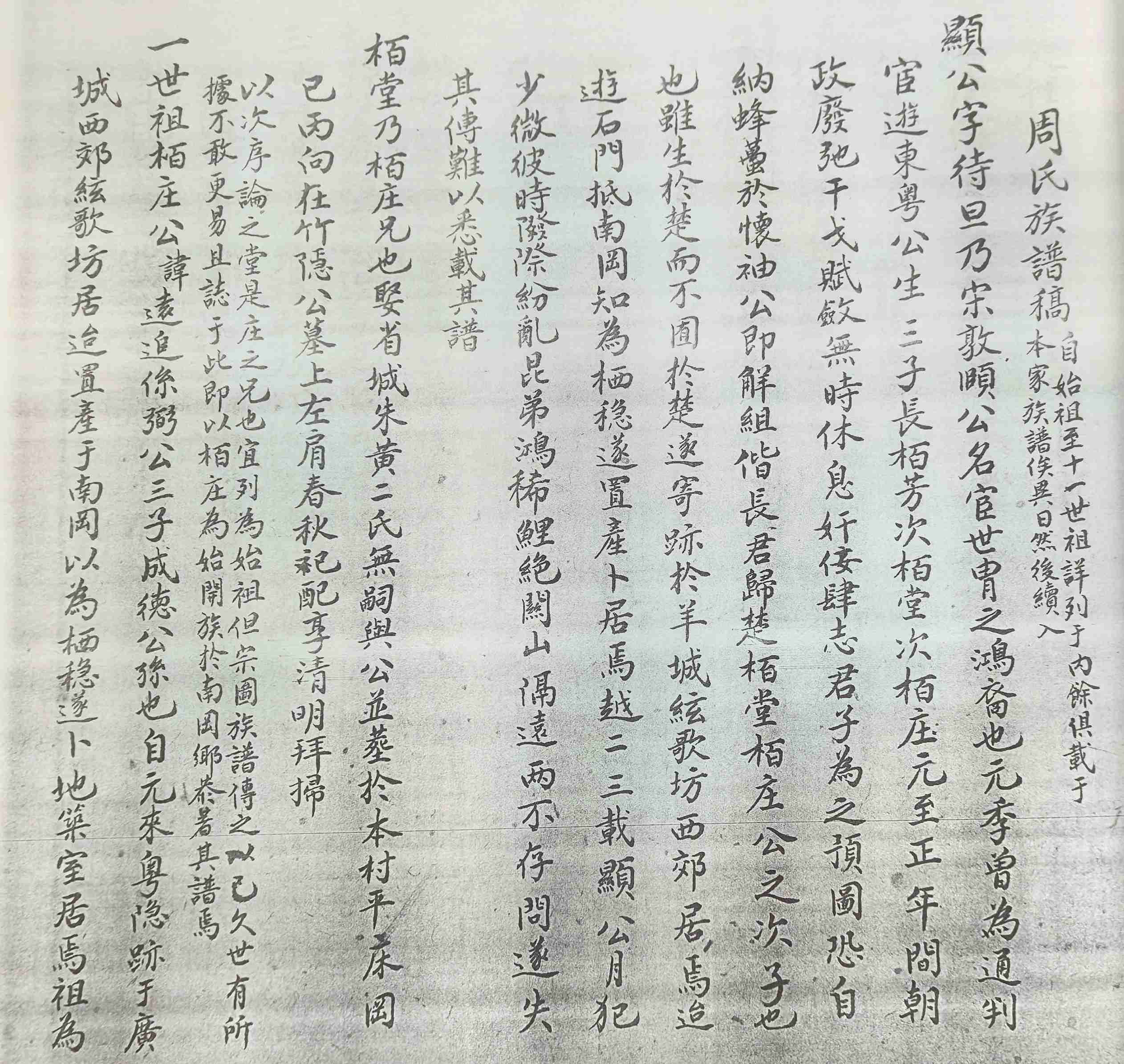 周氏宗亲正在寻根