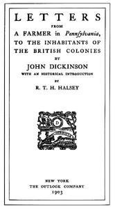 LettersfromaFarmerinPennsylvania,totheInhabitantsoftheBritishColonies