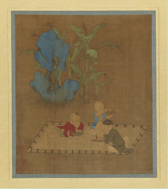 芭蕉唐子图（笔耕园）