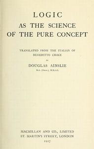 LogicastheScienceofthepureConcept