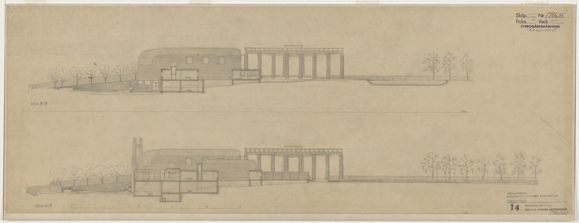 WoodlandCrematorium,Stockholm,Sweden,Secondversion:Twosections