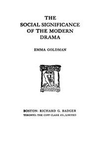 TheSocialSignificanceoftheModernDrama