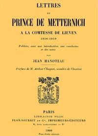 LettresduprincedeMetternich&agrave;lacomtessedeLieven,1818-18191818-1819