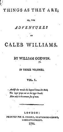 CalebWilliams;Or,ThingsasTheyAre