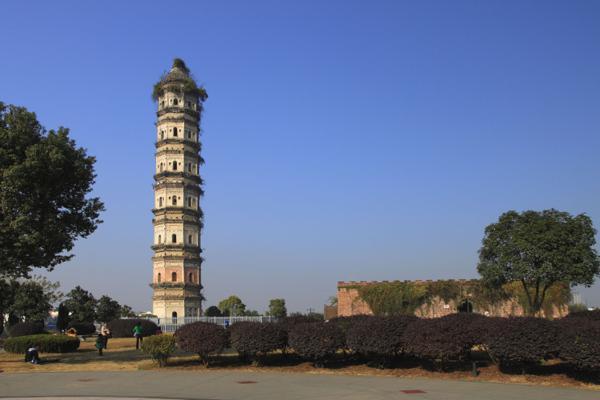 岩寺文峰塔与凤山台