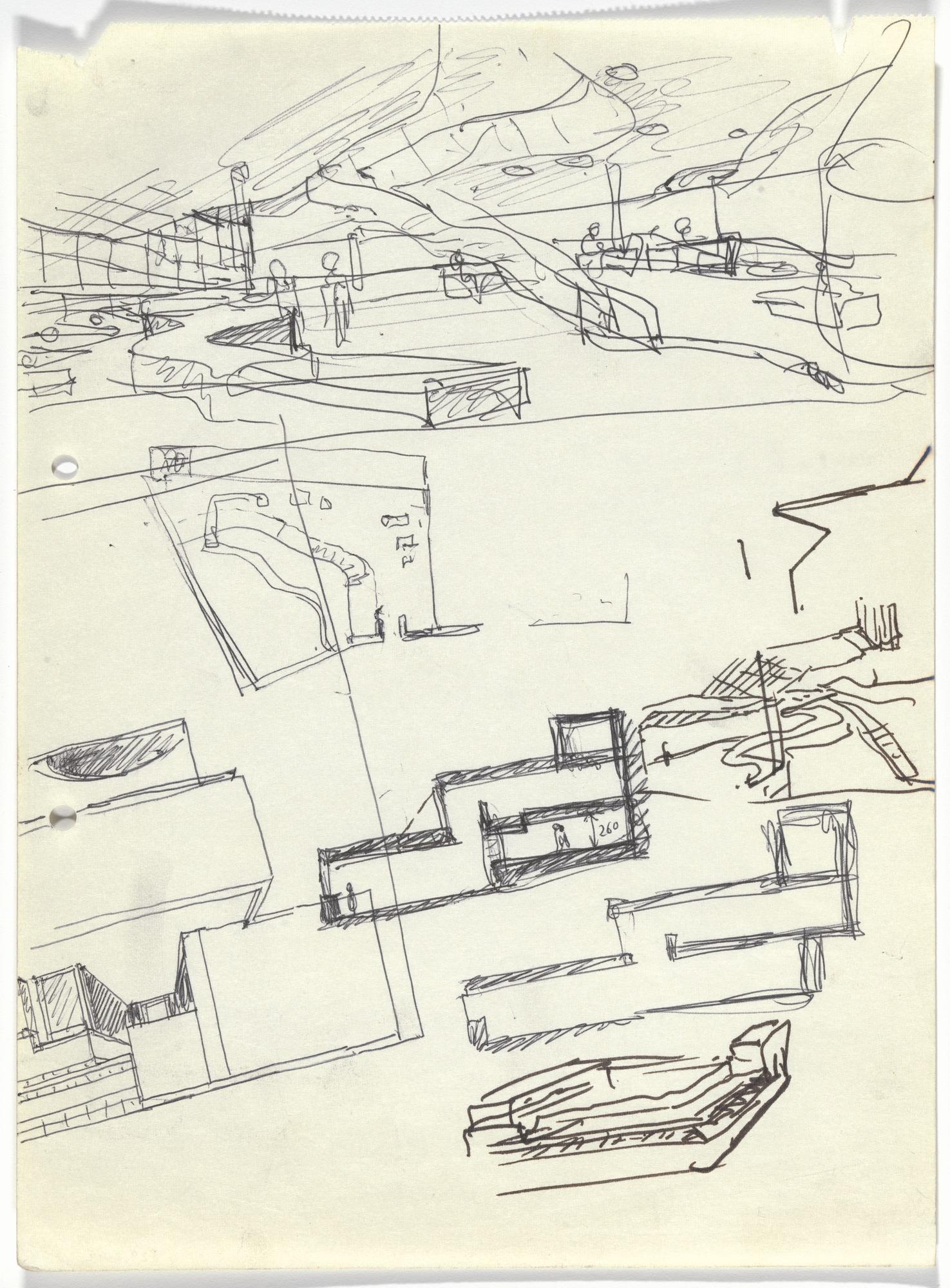 BancoPinto&SottoMayor,OliveiradeAzem&eacute;is,Portugal(Elevationandperspectivesketches)