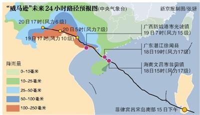 台风“威马逊”登陆琼粤桂