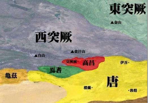 5 唐灭高昌国唐太宗年间 高昌国国王麴文泰投靠西,与唐朝交恶还派兵