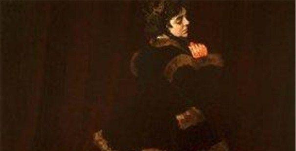 莫奈作品《穿绿衣的女士》