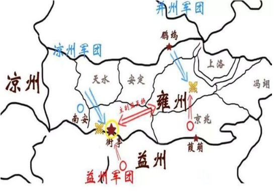 三国街亭地图图片