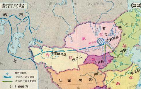 成吉思汗开拓的疆土有多大 都包括世界上的哪些国家呢