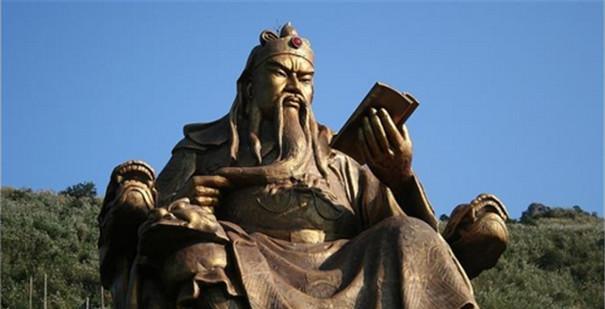 关公铜像图