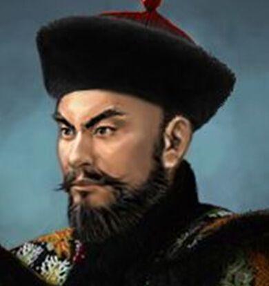 射死张献忠的豪格画像