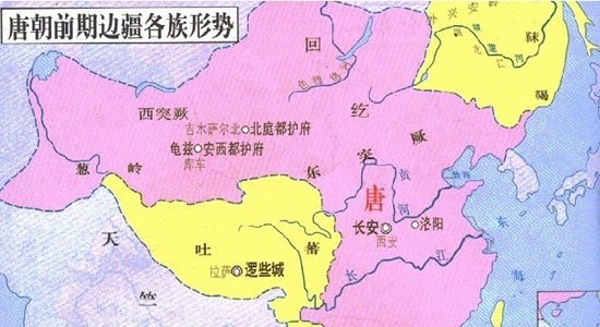 唐朝地图——中国古代唐朝地图