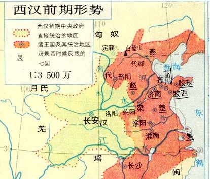 汉朝地图——中国古代汉朝地图